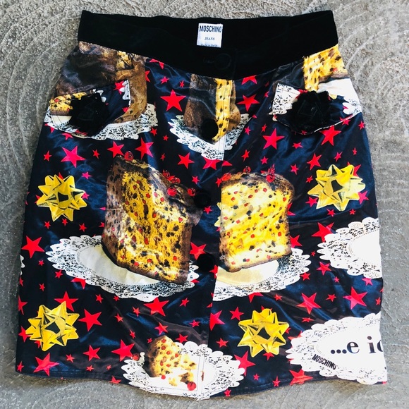 MOSCHINO JEANS Vintage Panettone Jacket Skirt Set
